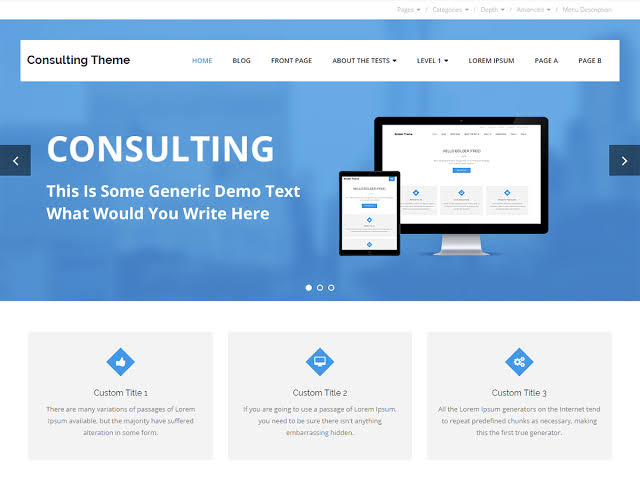 قالب Consulting وردپرس